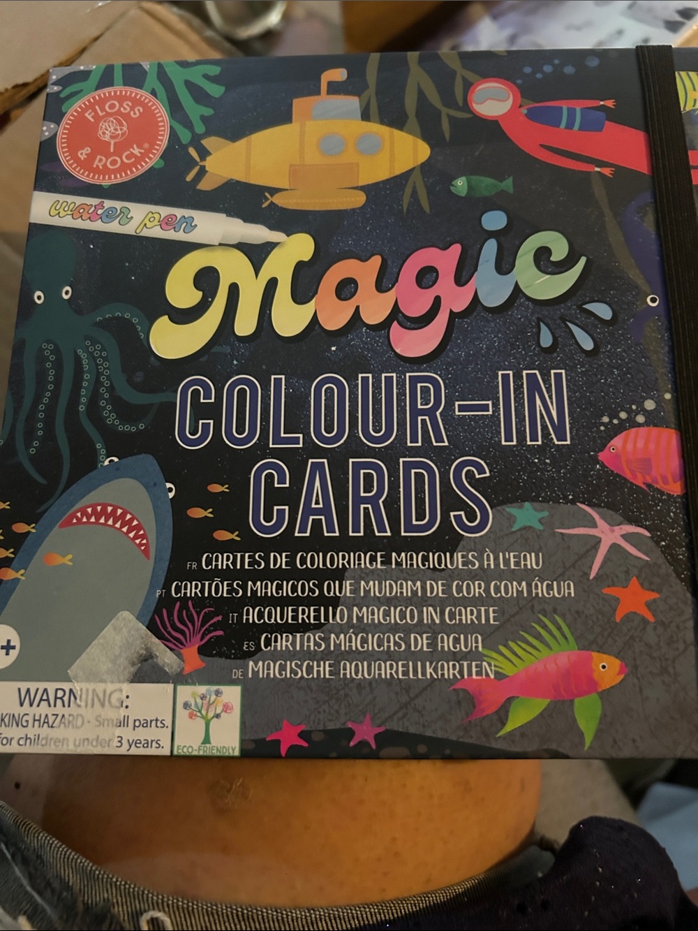 Magic Colour-In Cards Kids Learning Toy - Blue, Yellow, Pink, Green, Red
